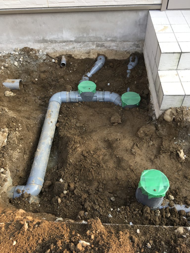 合併浄化槽から下水道へ配管を切り替える（いわき市）